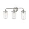 Z-Lite Delaney 3 Light Vanity, Brushed Nickel & Clear 471-3V-BN - alternate 4